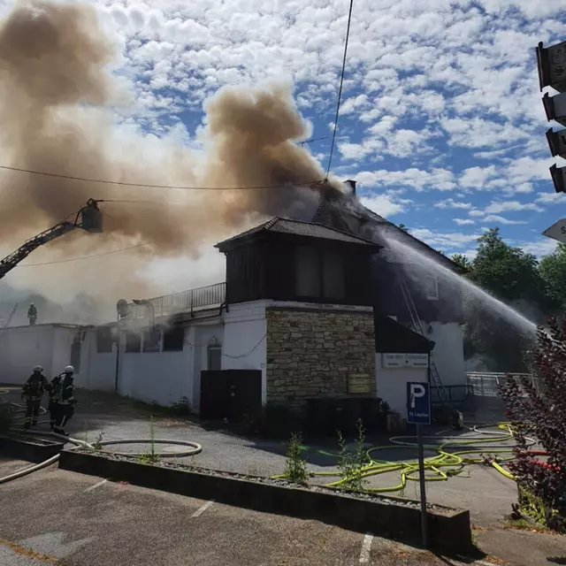 Gaststättenbetrieb wurde Opfer der Flammen