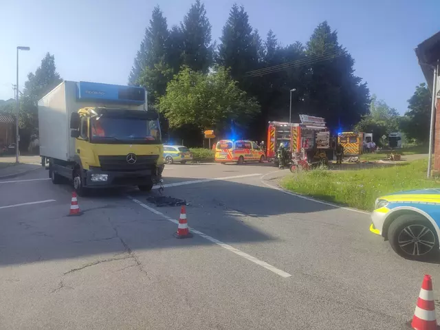 Verkehrsunfall mit einem Schwerverletzten