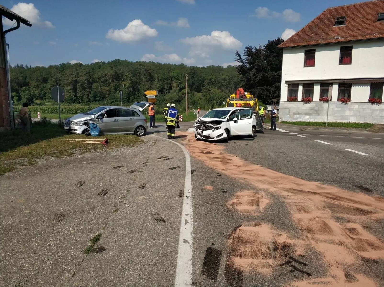 Verkehrsunfall zwischen zwei PKW