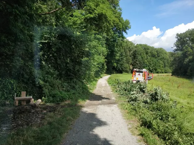 Verkehrssicherungsmaßnahmen Radweg Schozach