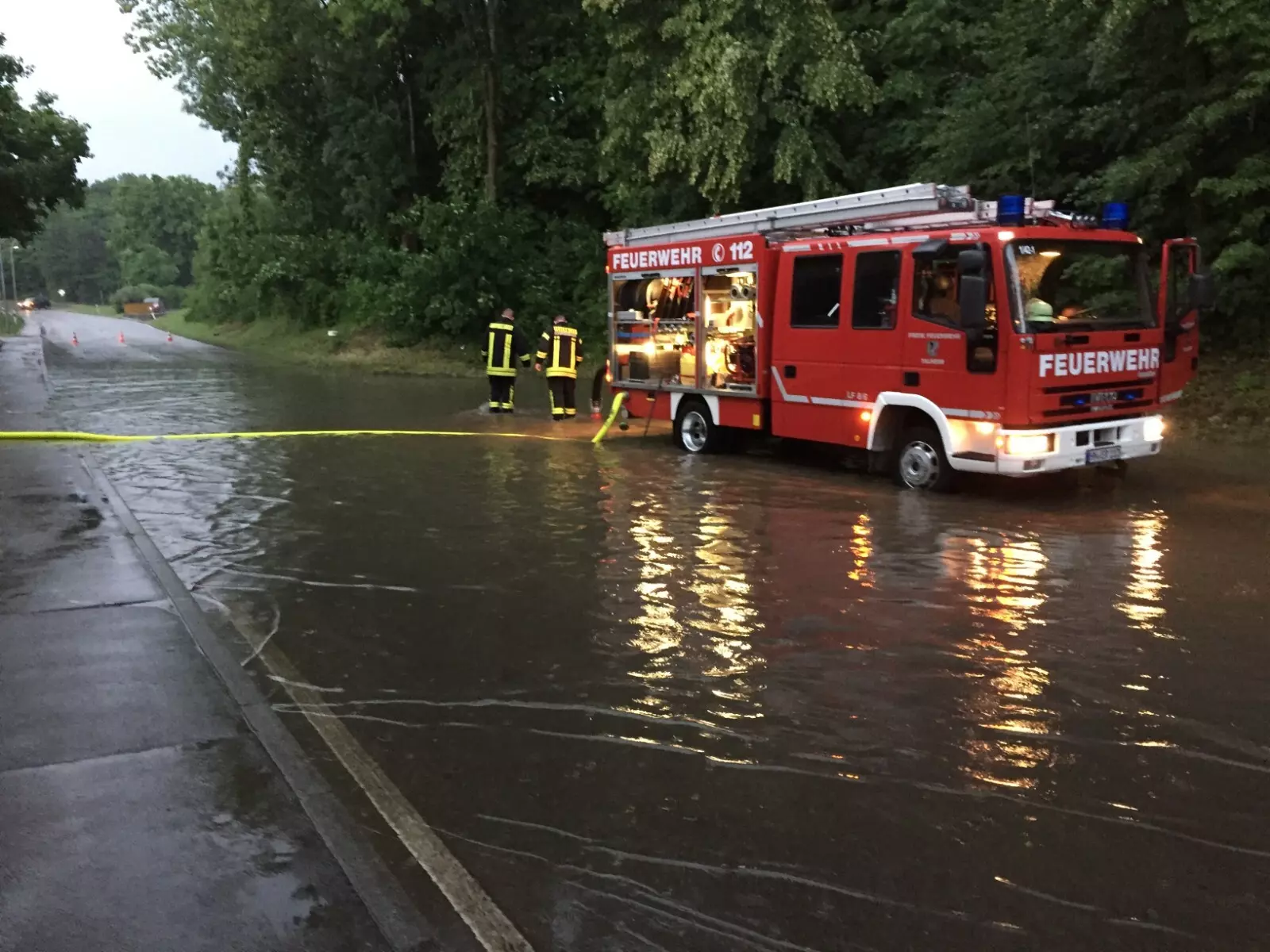 Unwetter über Talheim