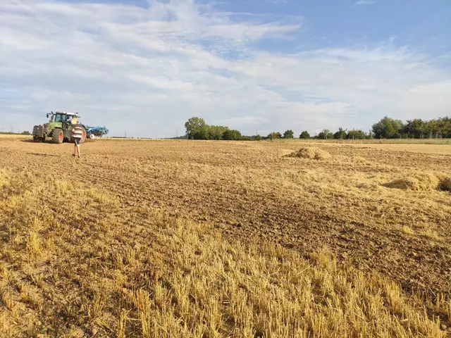 Brennender Traktor verursacht Flächenbrand